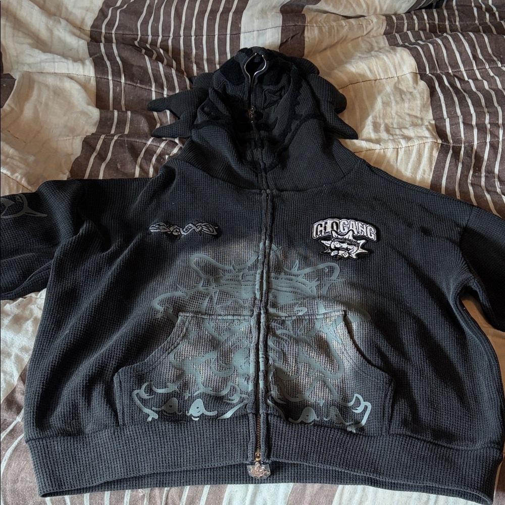 Black Zip-Up Sweater
